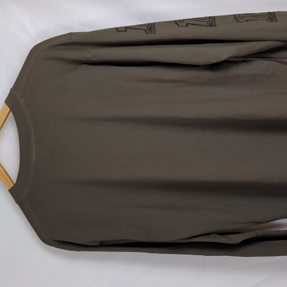 HARLEY-DAVIDSON Men's XL Ride Free Olive Green Long Sleeve Shirt - Picture 4 of 5